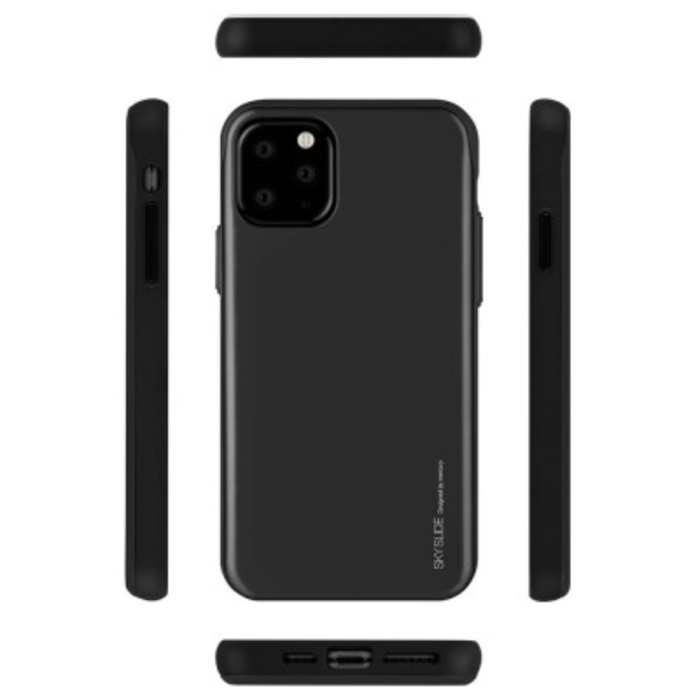 iPhone 13 Pro Compatible Case Cover With Sky Slide Bumper - Black