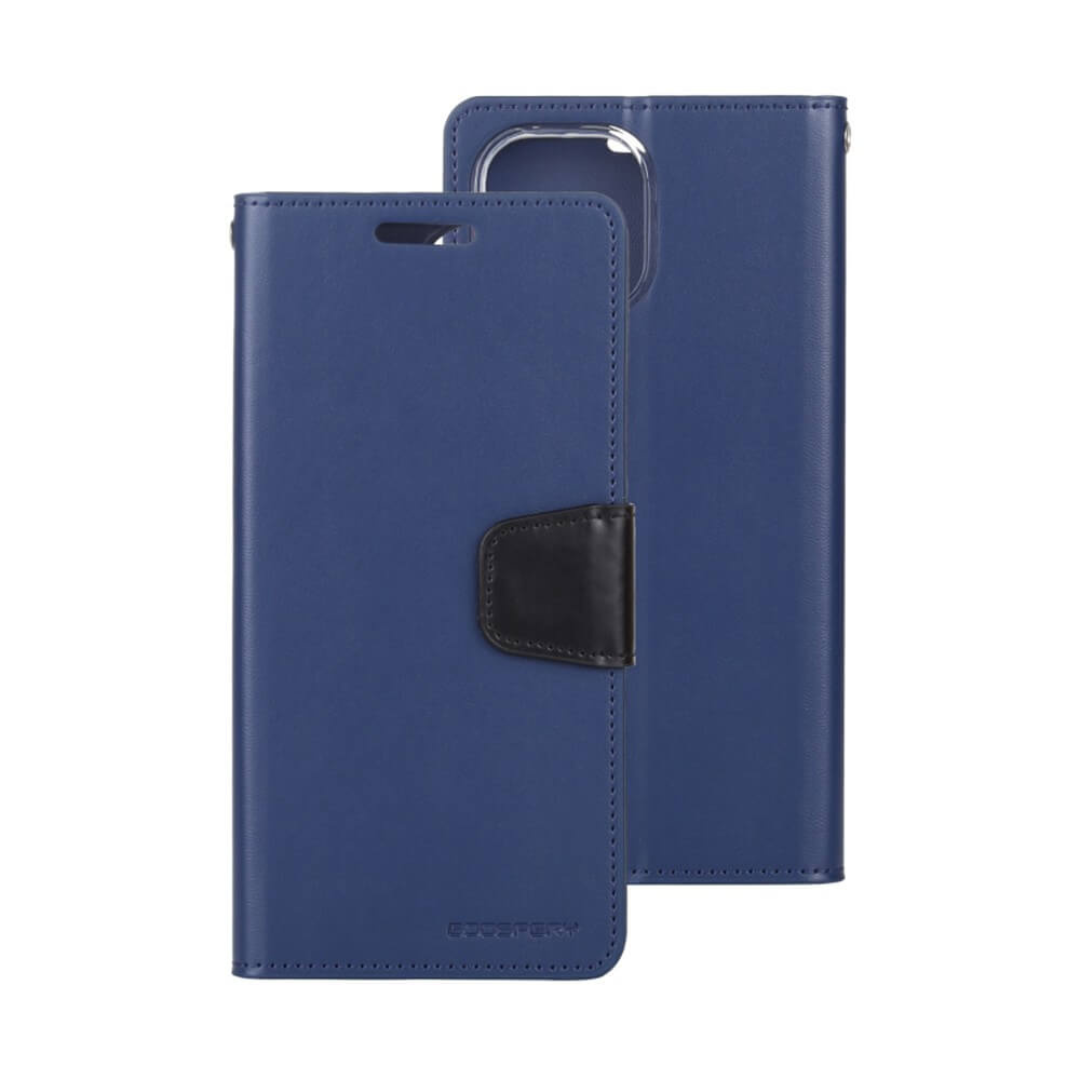 iPhone 13 Pro Max Compatible Case Cover With Sonata Diary - Navy