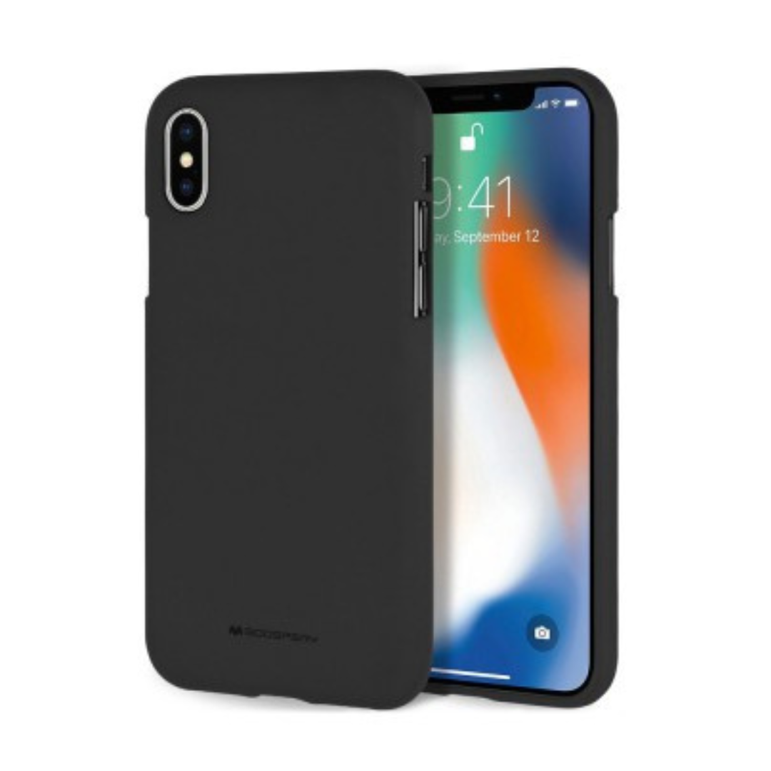 iPhone XS Max Compatible Case Cover With Soft Feeling Jelly - Black