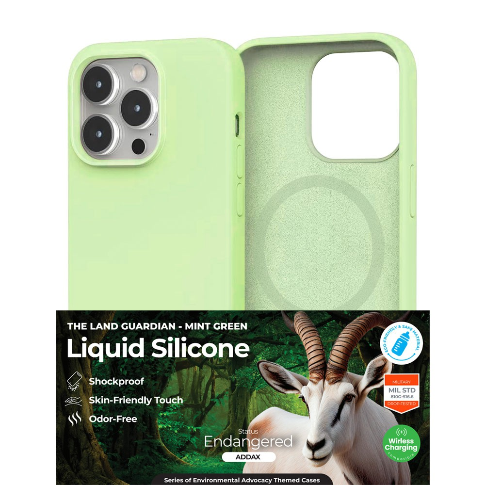 iPhone 15 Plus Impact-Resistant Case Cover With Non-Toxic Liquid Silicone - Soft, Stain-Proof And MagSafe Compatible - Green