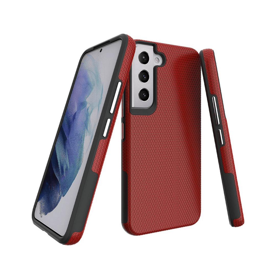 Samsung Galaxy S21 Compatible Case Cover With Hardy Shockproof -Red