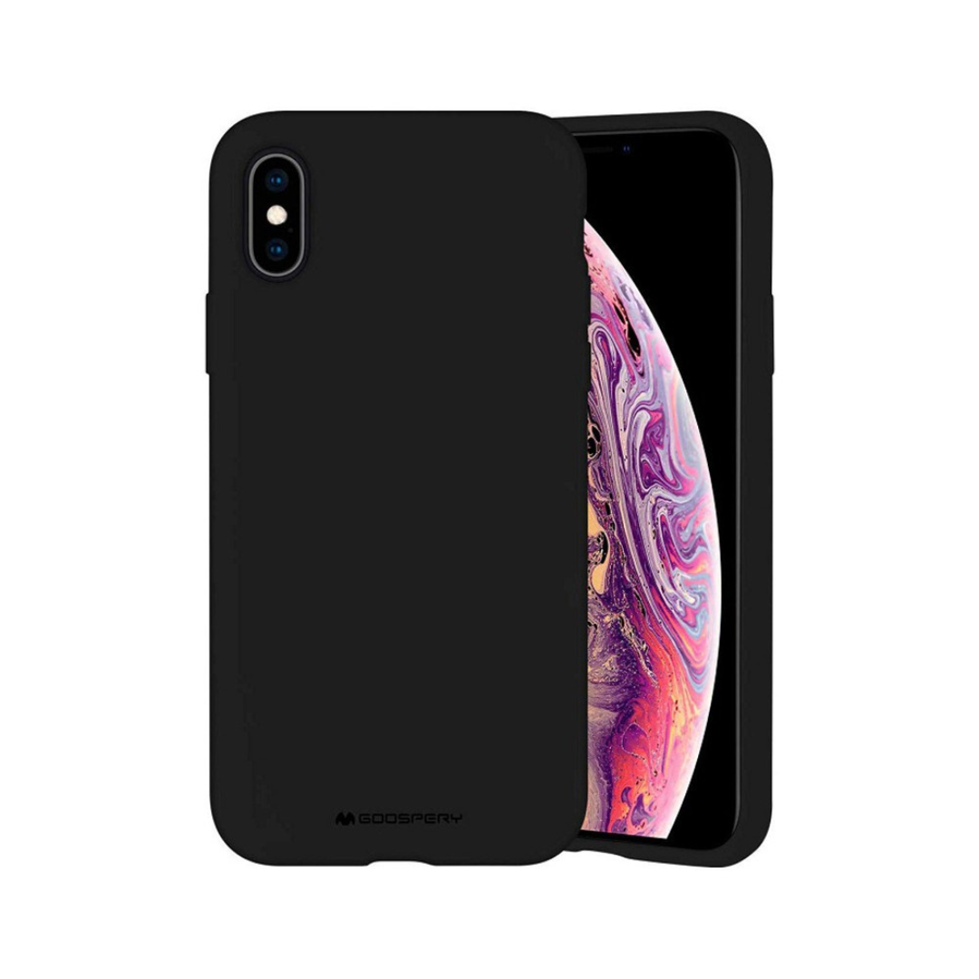 iPhone XS Max Compatible Case Cover With Premium Silicone - Black