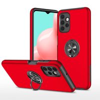 Thumbnail for Samsung Galaxy A32 5G Compatible Case Cover With Shockproof And Magnetic Ring Holder - Red