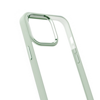 Thumbnail for iPhone 13 Pro Compatible Case Cover With Shockproof Metal Camera Lens Protection Clear PC - Mint