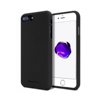 Thumbnail for iPhone 7 Plus Compatible Case Cover With Soft Feeling Jelly Silicon - Black