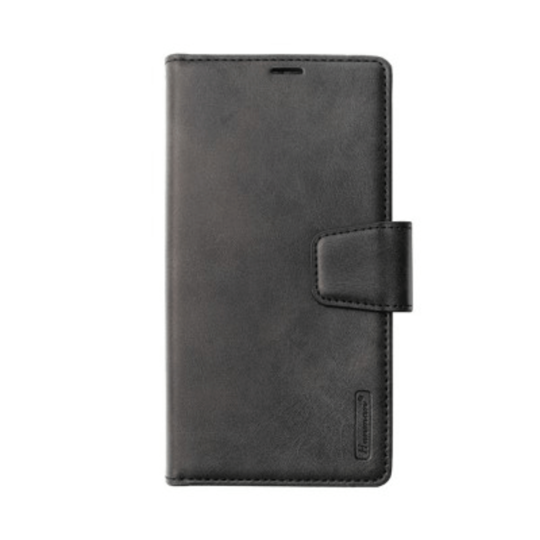 iPhone 14 Plus Compatible Case Cover With 2 In 1 Detachable Magnetic Flip Leather Wallet  - Black