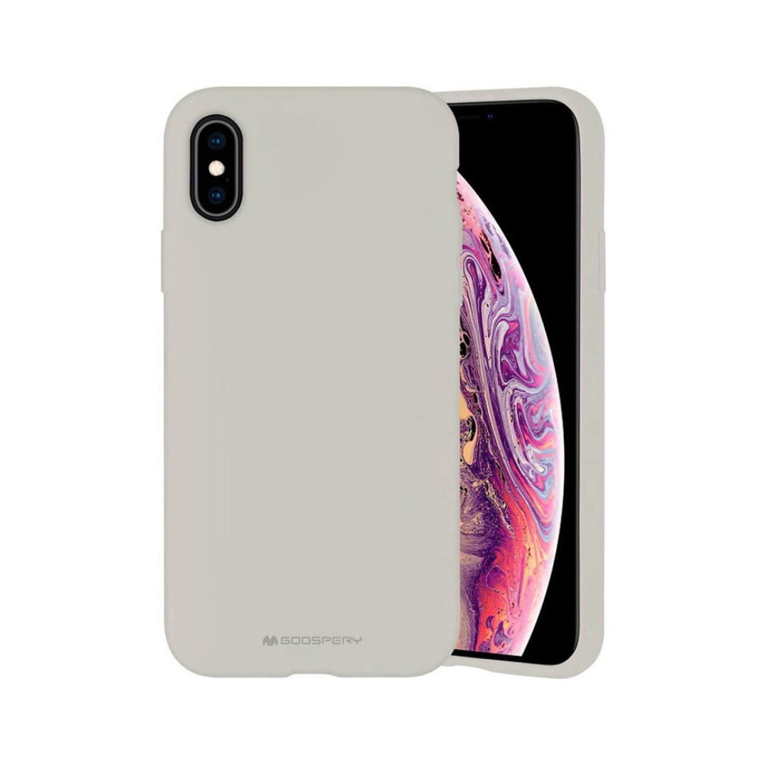 iPhone XS Max Compatible Case Cover With Premium Silicone - Stone