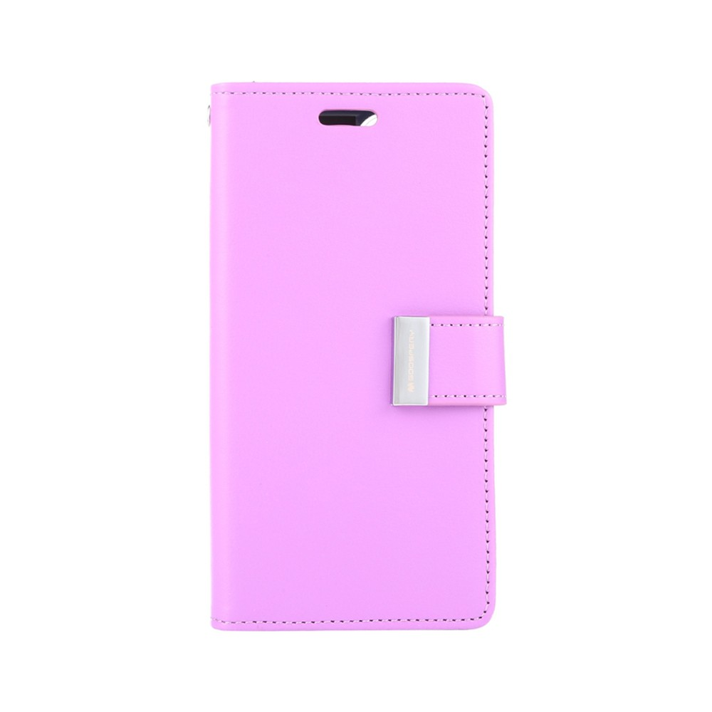 iPhone 13 Pro Max Compatible Case Cover With Rich Diary - Purple