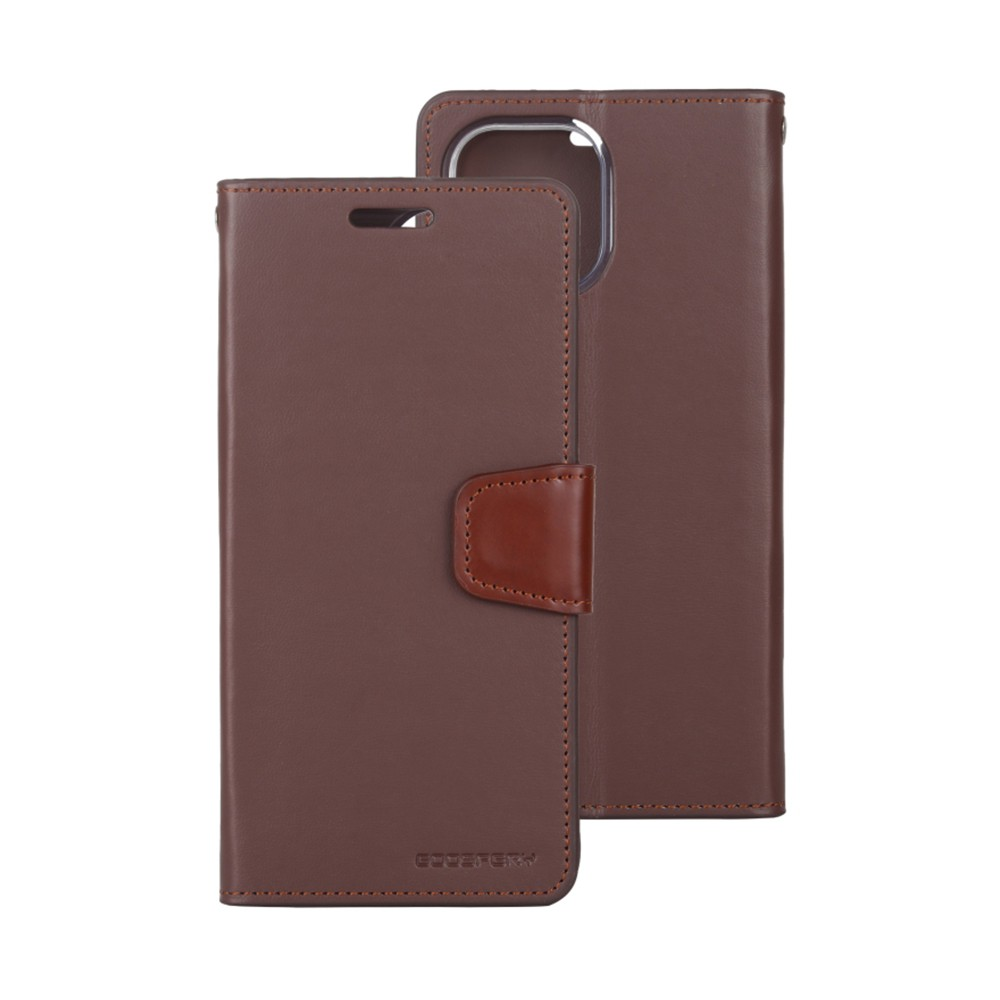 iPhone 13 Compatible Case Cover With Premium Sonata Diary - Brown