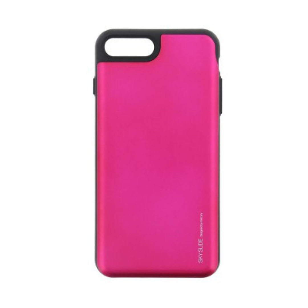 iPhone 7 Plus Compatible Case Cover With Sky Slide Bumper - HotPink