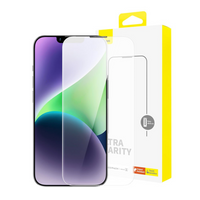 Thumbnail for iPhone 14 Ultra Thin Tempered Glass Screen Protector with Dust Filter - Ultra Clarity, Impact-Resistant, Very Hard, Wear & Scratch Proof