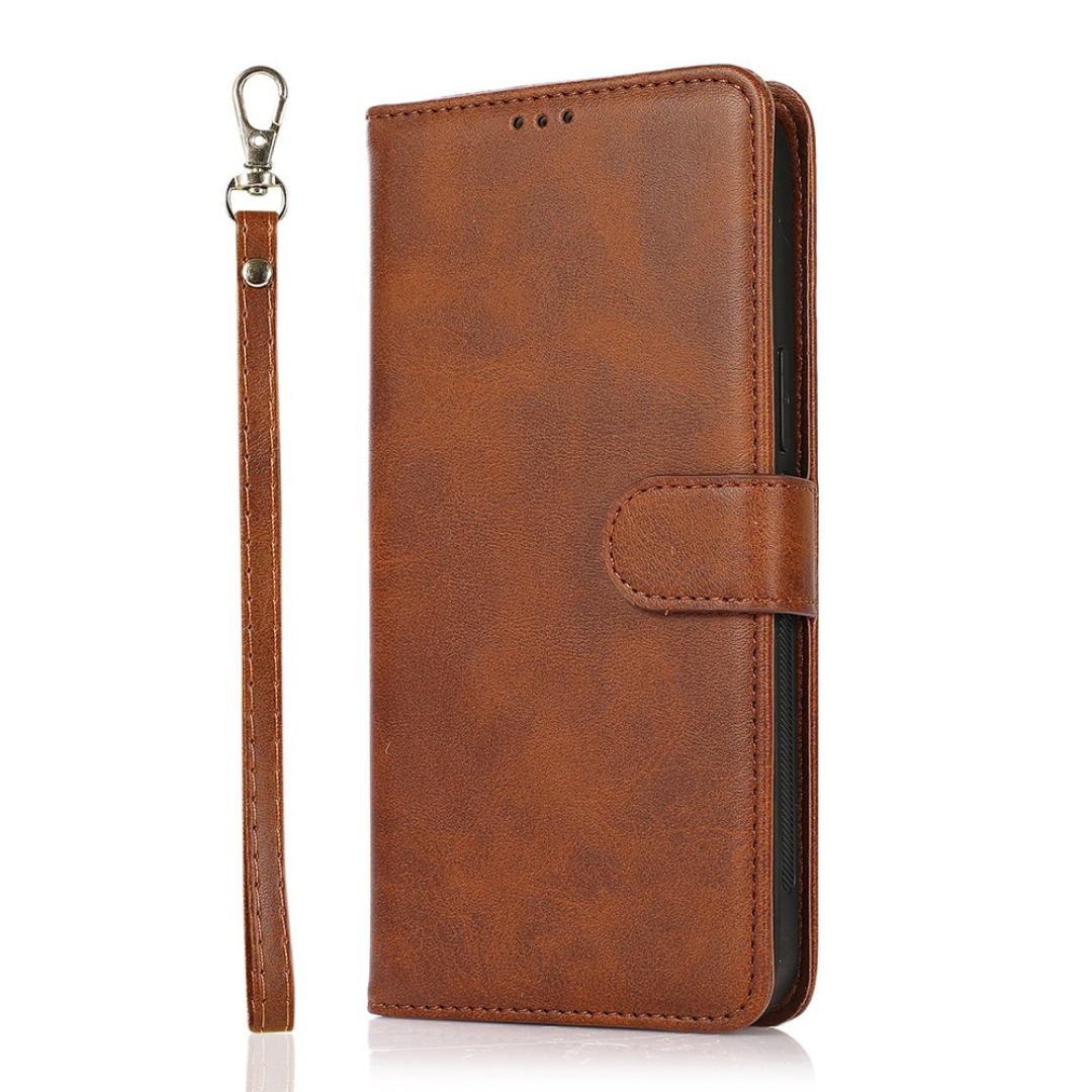 Samsung Galaxy S20 FE Compatible Case  Cover With Leather Flip Wallet - Brown