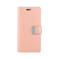 Thumbnail for iPhone 13 Pro Max Compatible Case Cover With Rich Diary - Rose Gold