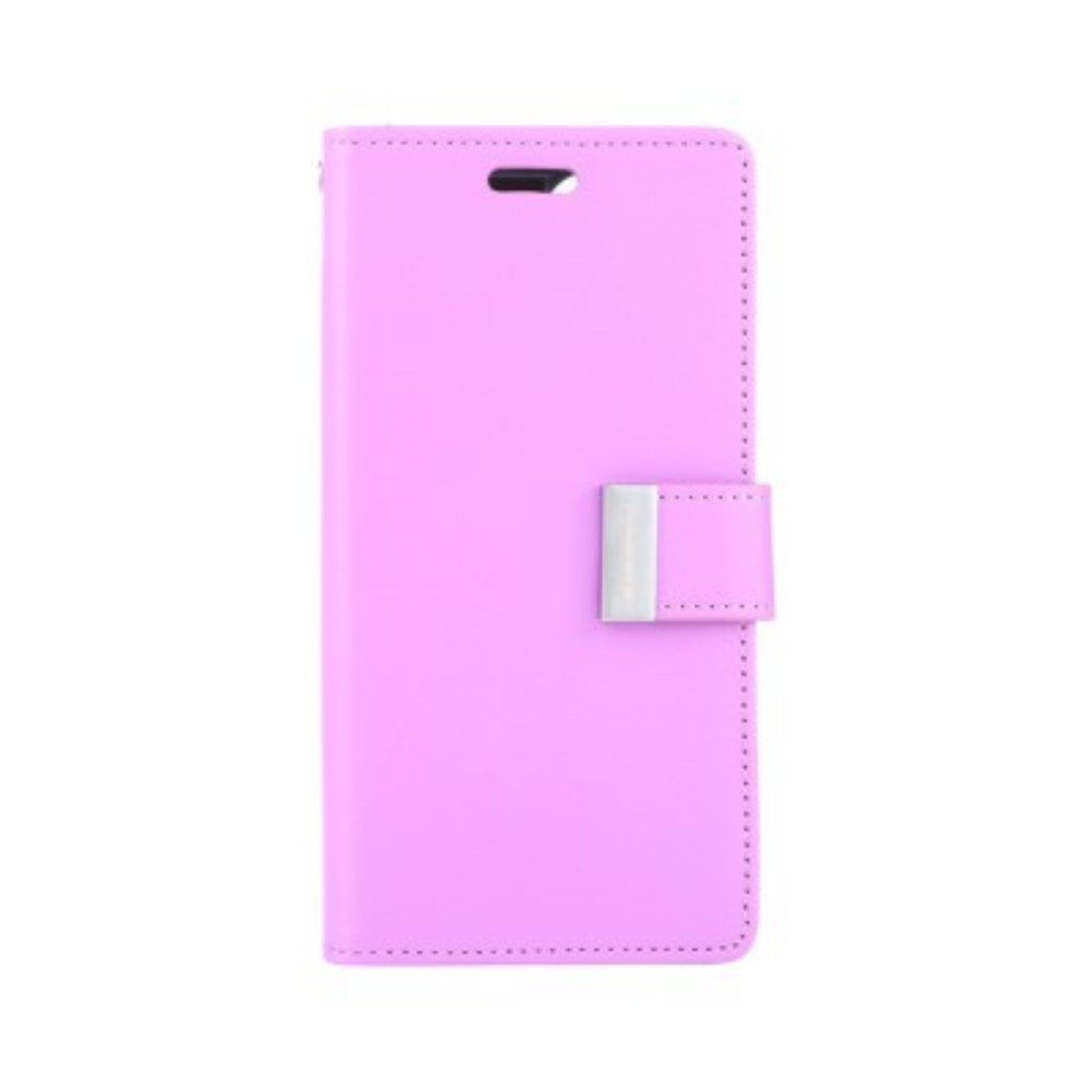 iPhone 13 Pro Compatible Case Cover With Rich Diary - Purple