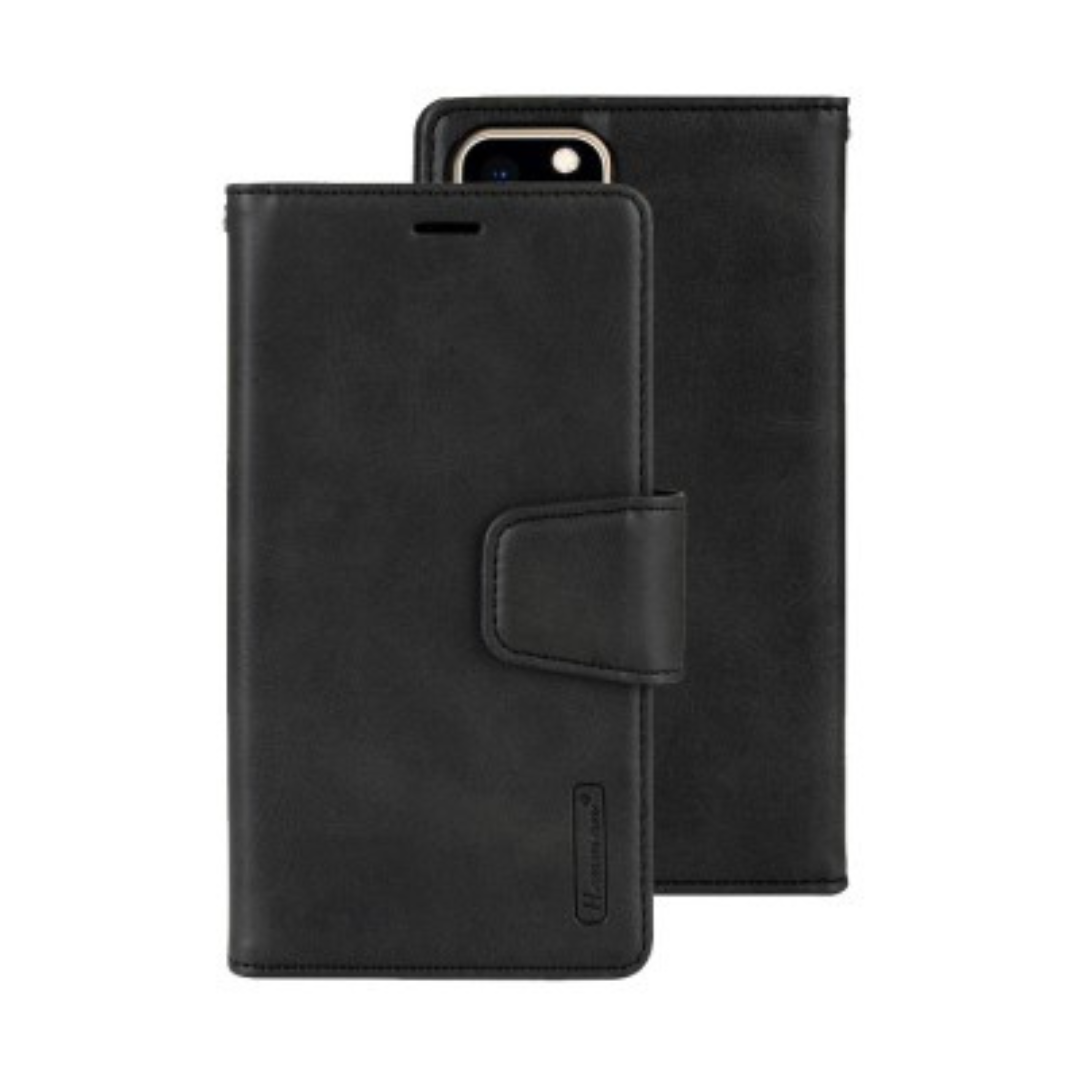 iPhone 11 Compatible Case Cover With 2 In 1 Detachable Magnetic Flip Leather Wallet  - Black