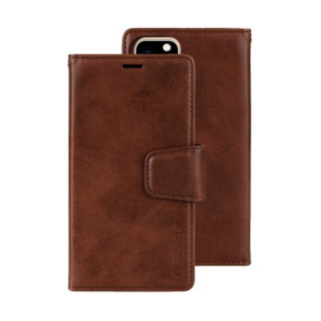 iPhone 11 Compatible Case Cover With 2 In 1 Detachable Magnetic Flip Leather Wallet  - Brown