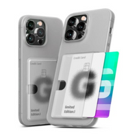 Thumbnail for iPhone 13 Pro Compatible Case Cover With Goospery Rail 2 Card - Frosted Clear