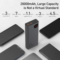 Thumbnail for Metal Body 20000mAh 65W Power Bank Digital Display Quick Fast Charge