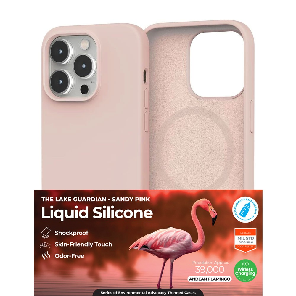 iPhone 15 Plus Impact-Resistant Case Cover With Non-Toxic Liquid Silicone - Soft, Stain-Proof And MagSafe Compatible - Pink