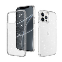 Thumbnail for iPhone 13 Pro Compatible Case Cover With Ultimate Glitter Shockproof Protection - Transparent