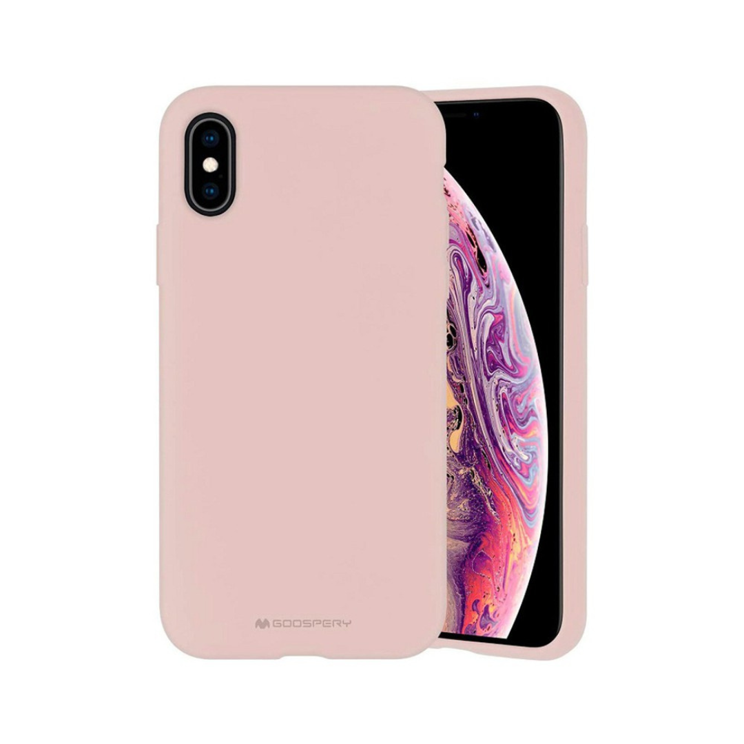 iPhone XS Max Compatible Case Cover With Premium Silicone - Pink Sand