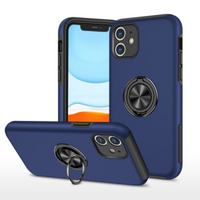 Thumbnail for iPhone 11 Compatible Case Cover With Shockproof Magnetic Ring Holder - Navy