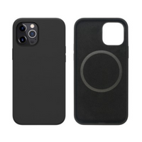 Thumbnail for iPhone 13 Pro Max Compatible Case Cover With Liquid Silicone And Compatible With MagSafe Technology - Black