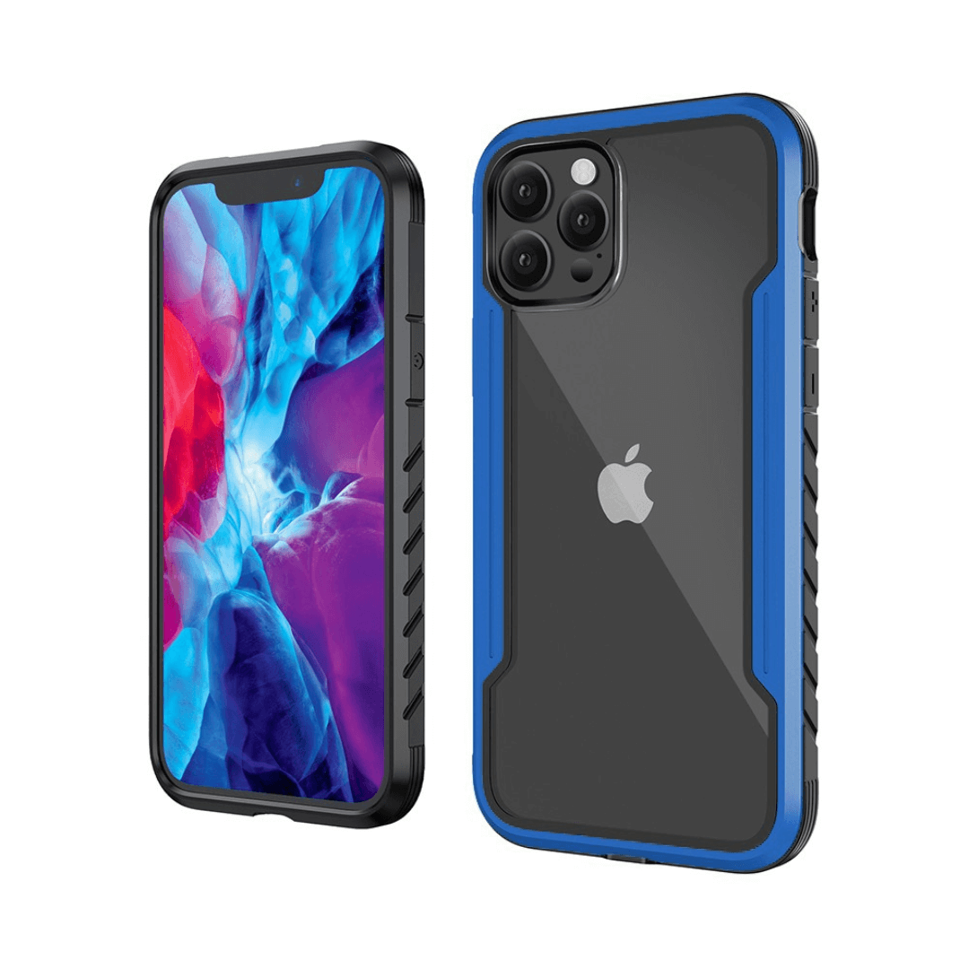 iPhone 12 Pro Compatible Case Cover With Premium Shield Shockproof Heavy Duty Armor -Blue