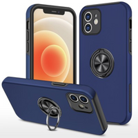 Thumbnail for iPhone 14 Compatible Case Cover With Shockproof And Magnetic Ring Holder - Navy