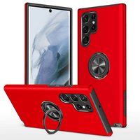 Thumbnail for Samsung Galaxy S23 Ultra Compatible Case Cover With Shockproof And Magnetic Ring Holder - Red