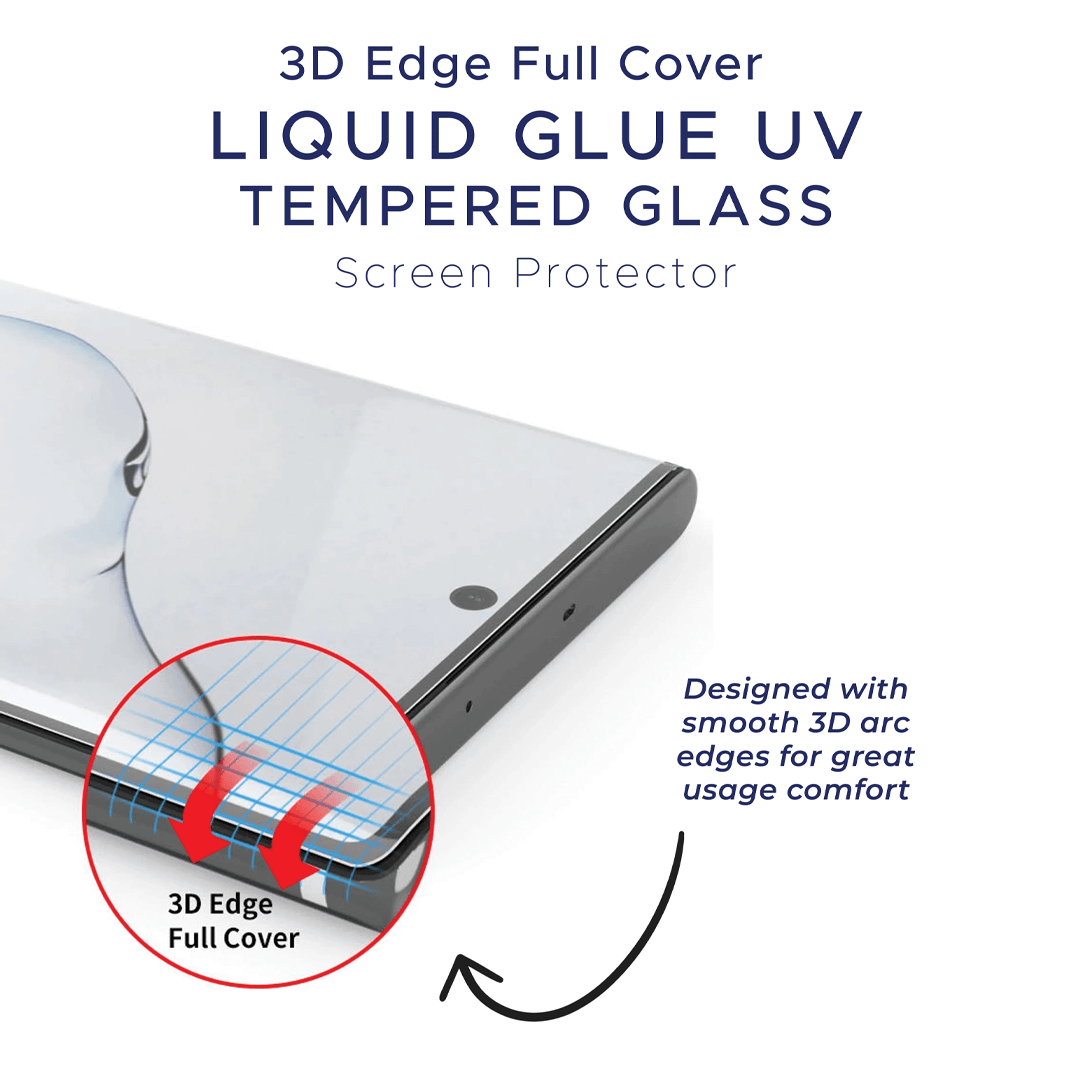 Advanced UV Liquid Glue 9H Tempered Glass Screen Protector for Samsung Galaxy S6 Edge - Ultimate Guard, Screen Armor, Bubble-Free Installation
