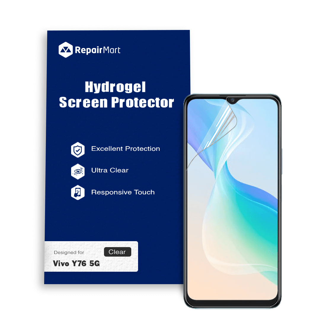 Vivo Y76 5G Compatible Premium Hydrogel Screen Protector With Full Coverage Ultra HD