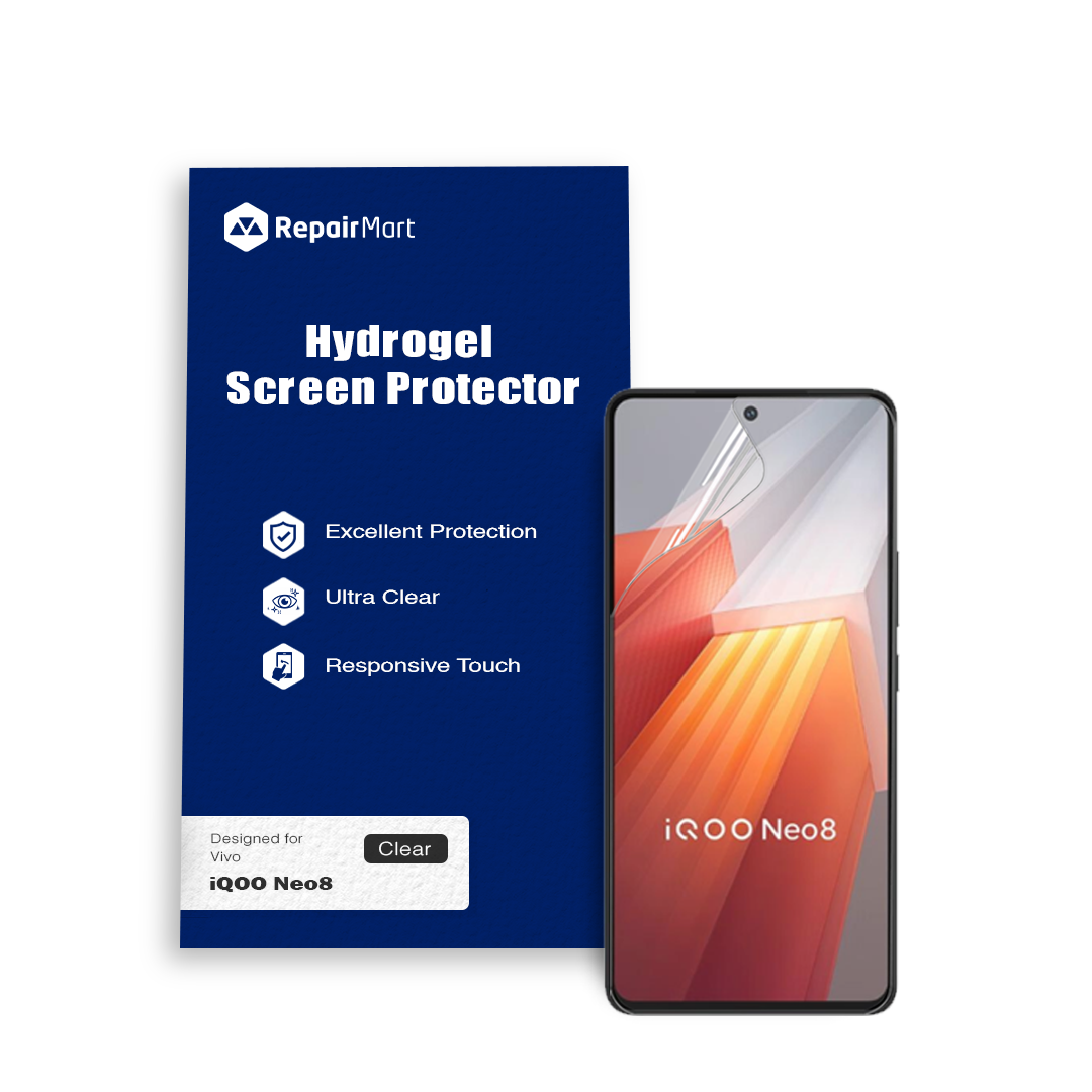 Vivo iQOO 8 Pro Compatible Premium Hydrogel Screen Protector With Full Coverage Ultra HD