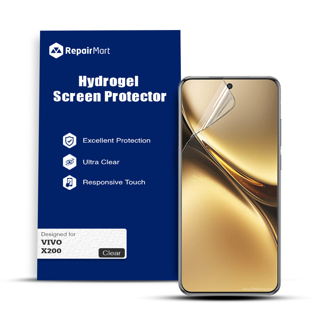 Vivo X200 Compatible Premium Hydrogel Screen Protector With Full Coverage Ultra HD