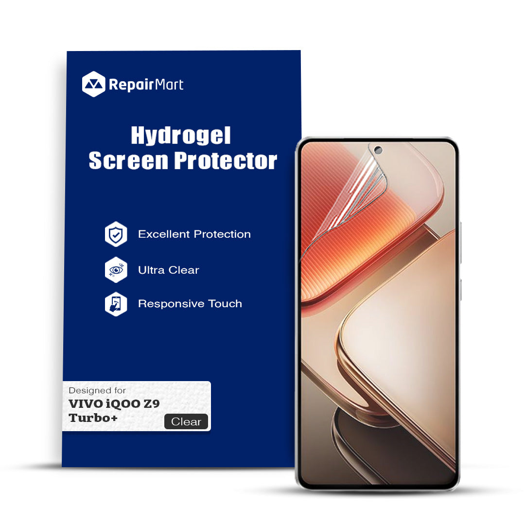 Vivo iQOO Z9 Turbo+ Compatible Premium Hydrogel Screen Protector With Full Coverage Ultra HD