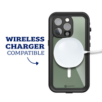 Thumbnail for iPhone 15 Case Cover Compatible: Waterproof & Dustproof Protective with Wireless Charging Ring