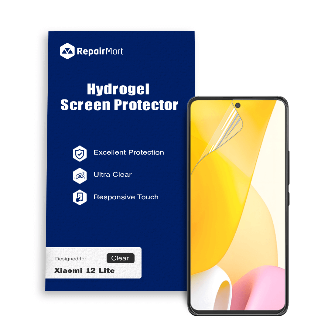 Xiaomi 12 Lite Compatible Premium Hydrogel Screen Protector With Full Coverage Ultra HD