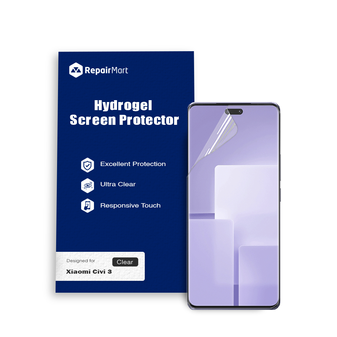 Xiaomi Civi 3 Compatible Premium Hydrogel Screen Protector With Full Coverage Ultra HD