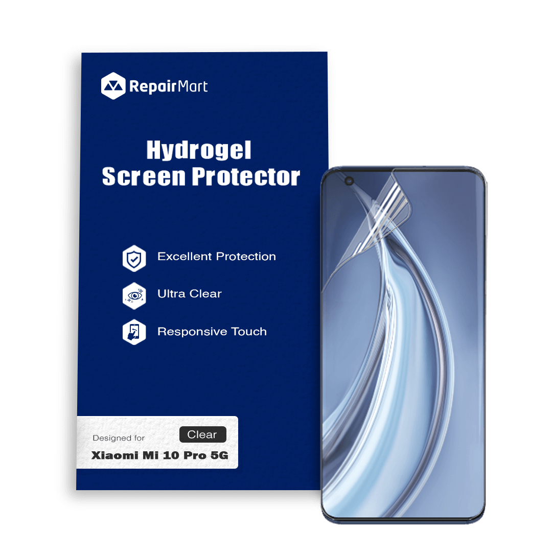 Xiaomi Mi 10 Lite 5G Compatible Premium Hydrogel Screen Protector With Full Coverage Ultra HD