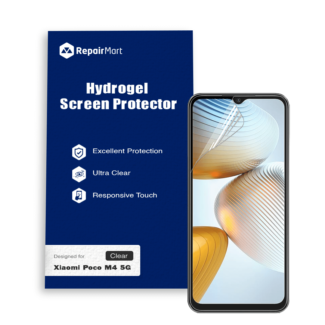 Xiaomi Poco M4 5G Compatible Premium Hydrogel Screen Protector With Full Coverage Ultra HD