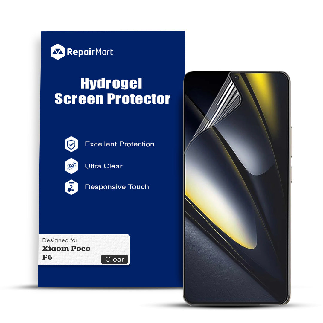 Xiaomi Poco F6 Compatible Premium Hydrogel Screen Protector With Full Coverage Ultra HD