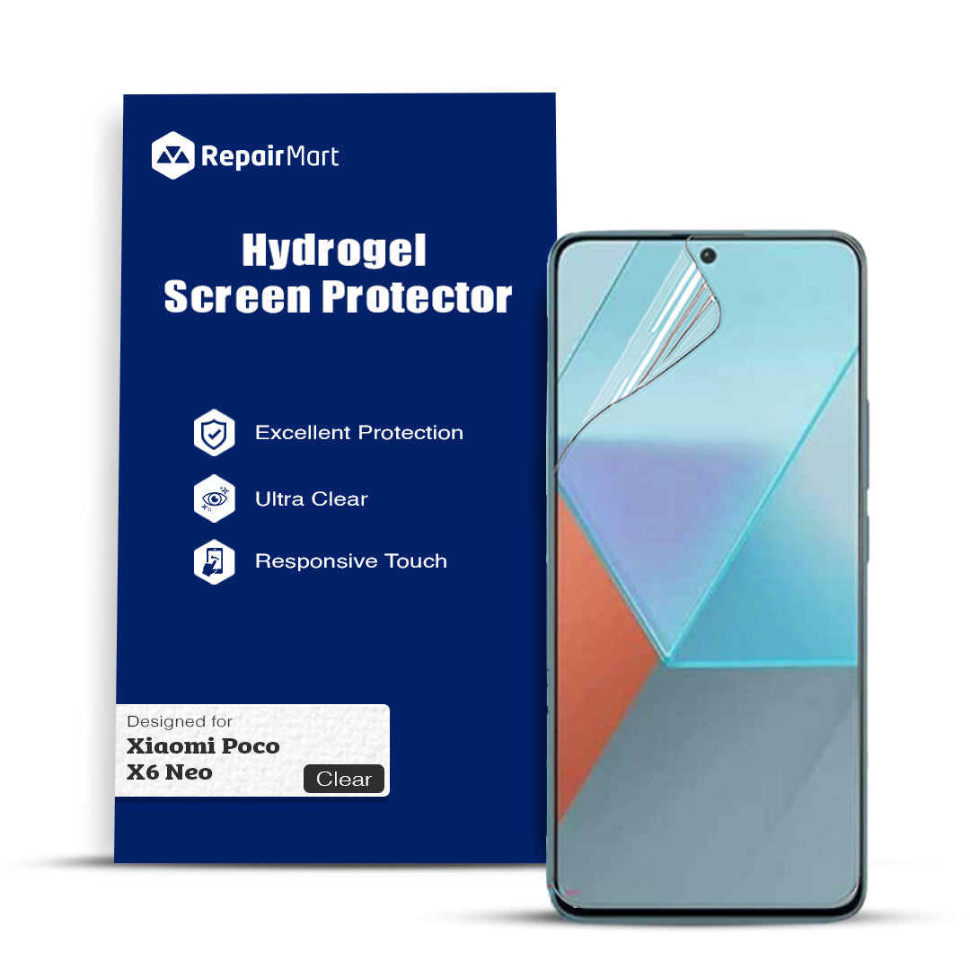 Xiaomi Poco X6 Neo Compatible Premium Hydrogel Screen Protector With Full Coverage Ultra HD