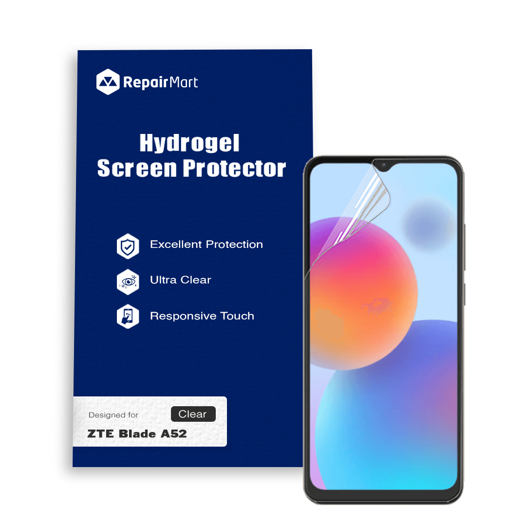 ZTE Blade A52 Compatible Premium Hydrogel Screen Protector With Full Coverage Ultra HD