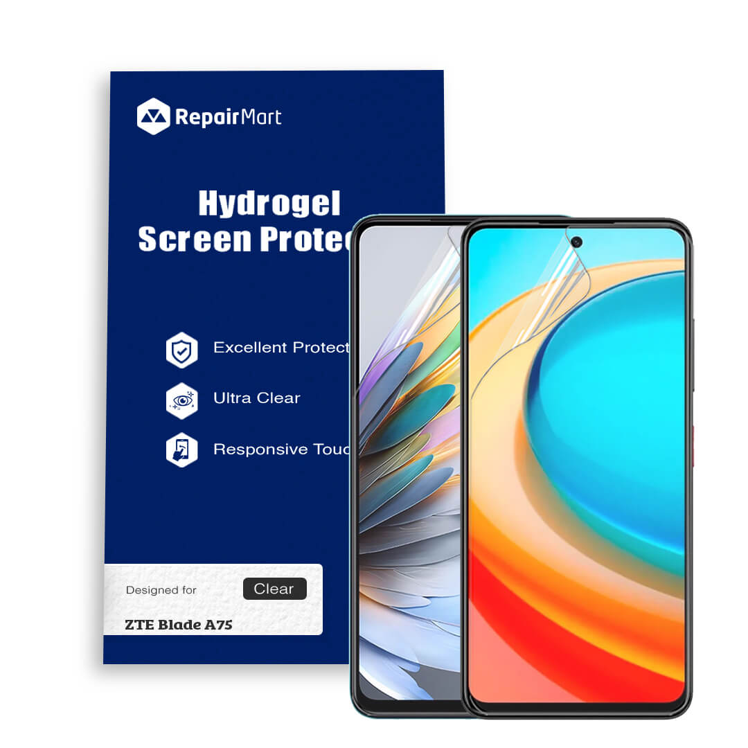 ZTE Blade A75 Hydrogel Screen Protector Film (4G or 5G) – Full Cover Scratch Resistant Screen Guard – Single and Double Pack – Australian Stock