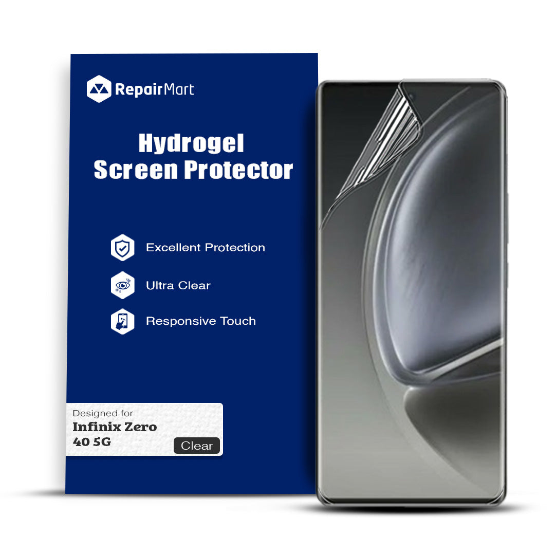 Infinix Zero 40 5G Compatible Premium Hydrogel Screen Protector With Full Coverage Ultra HD