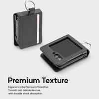 Thumbnail for Samsung Galaxy Z Flip5 Leather Wallet Flip Case Cover