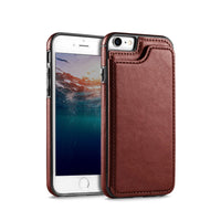 Thumbnail for iPhone 6 Leather Wallet Flip Case Cover - Black