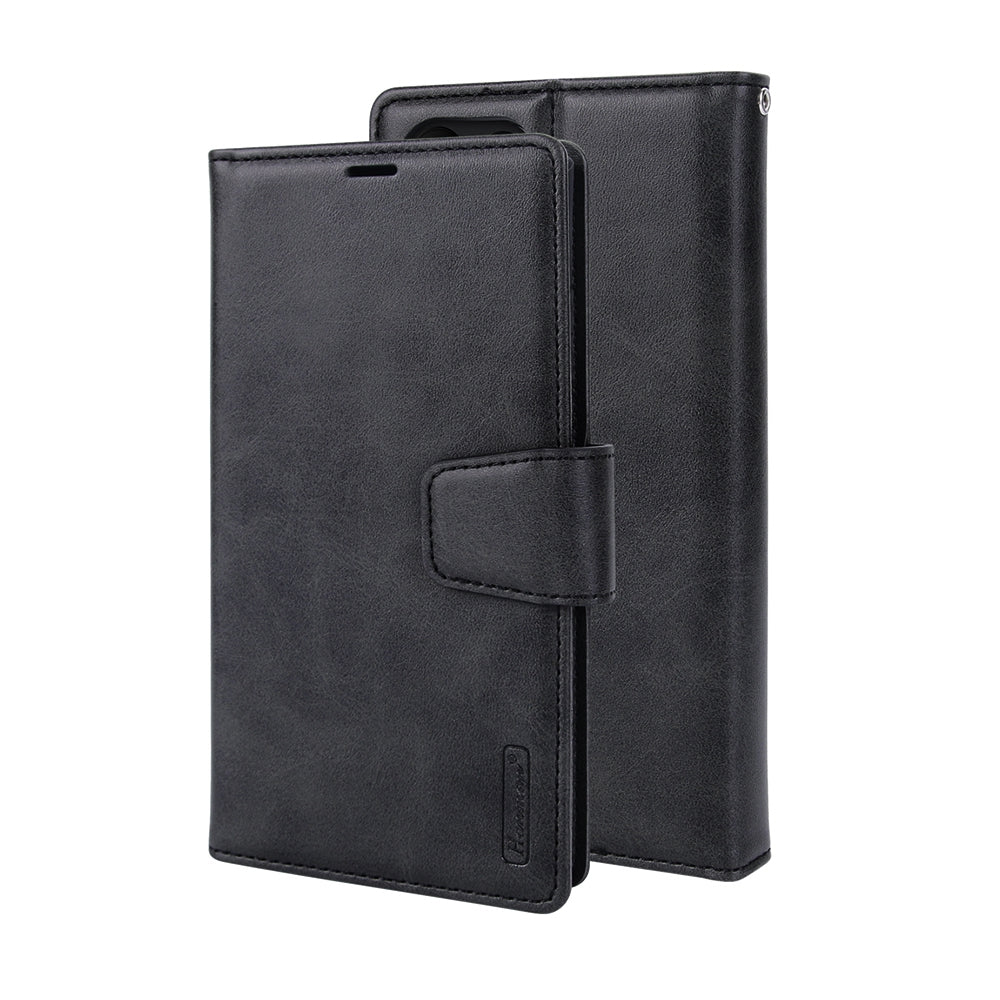 Samsung Galaxy S25 Edge Leather Wallet Flip MagSafe Case Cover - Black