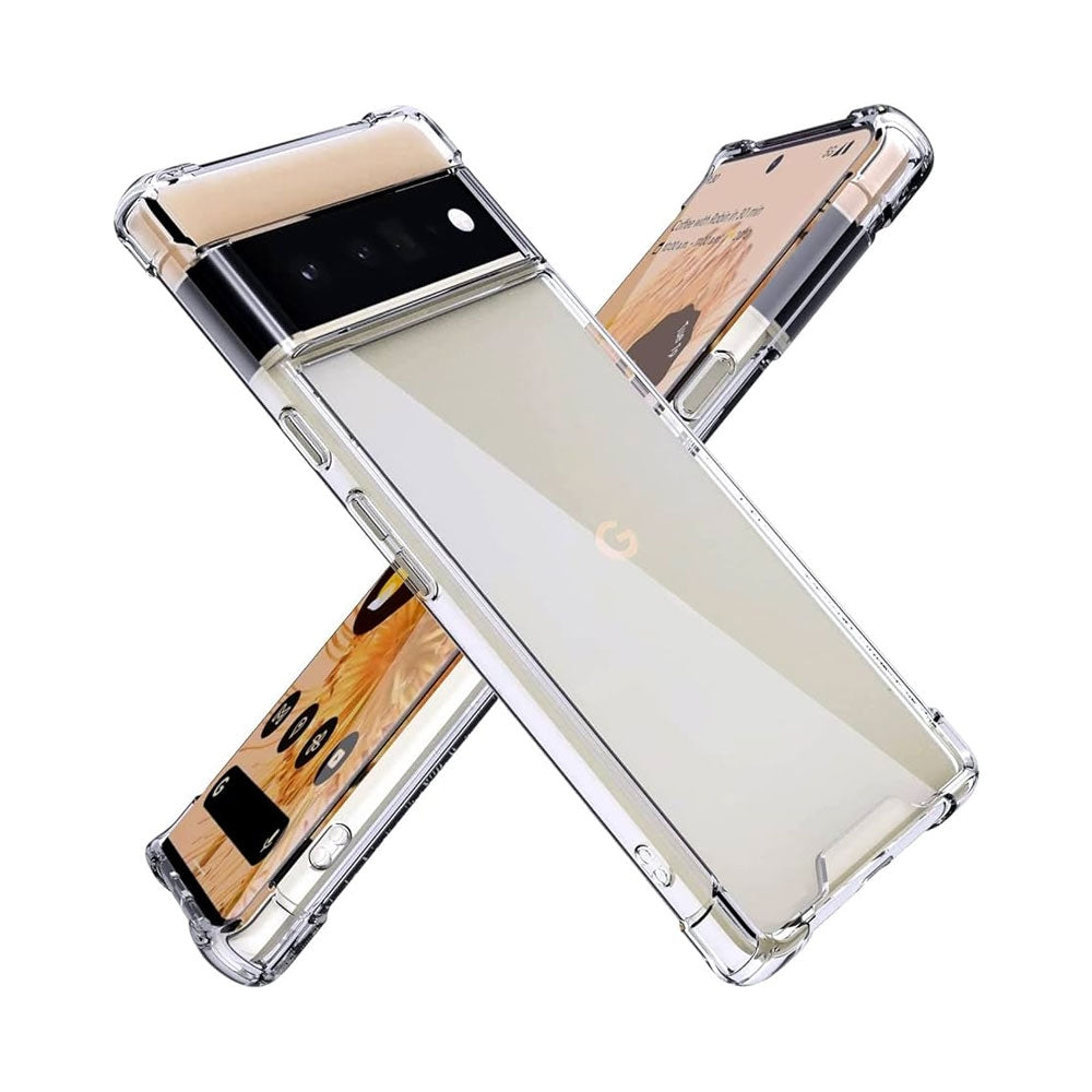 Google Pixel 8 Pro Clear Shockproof Case Cover - Clear