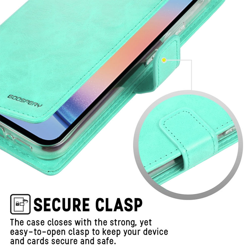 Samsung Galaxy A36 Leather Wallet Flip Case Cover - Black